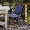 Flash Furniture Navy Folding Sling Patio Chairs with Armrests, 4PK 4-GM-SC098-NV-GG